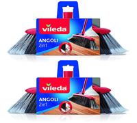 12 pezzi Vileda Scopa 2 IN 1 Angoli Scopa Pavimenti con Doppio Angolo