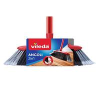 VILEDA 2 in 1 XXL Scopa Due tipi di setole con Manico