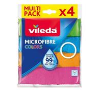 Vileda-Set di 4 Panni in Microfibra per Pulire
