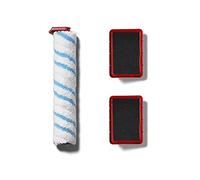 Vileda Set di Ricambio di base per Vileda Jet Clean, 2 filtri e 1 Rullo in Microfibra, in Poliestere, Bianco/Rosso, Normale