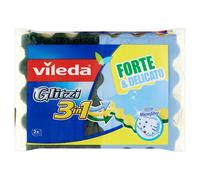Spugna da Cucina 3in1 Glitzi 4 Conf. da 2 Pz per Lavare Piatti Bicchieri Posate