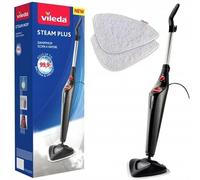 Vileda Steam PLUS | scopa a vapore | pulizia e igiene con il vapore | elimina fino al 99.9% dei batteri e virus | ideale per tappeti, moquette per tutti i tipi di pavimento | senza uso di detergenti