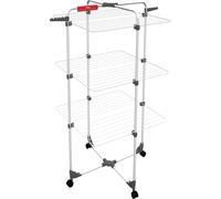 VILEDA Stendibiancheria a Torre Verticale a 3 Livelli con Ruote per Facile Spostamento colore Bianco - Mixer 3