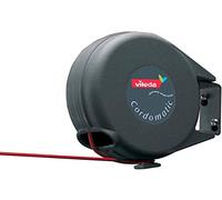 Vileda - Stendibiancheria retrattile automatico, 15 m, per interni ed esterni, in Plastica, Rosso