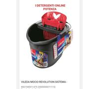 VILEDA SUPER MOCIO REVOLUTION SECCHIO STRIZZATORE E PANNO SISTEMA LAVAPAVIMENTI
