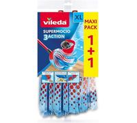 Vileda Supermocio 3 Action Mop - Confezione doppia, 2 pezzi