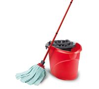 Vileda SuperMocio Pro Clean Microfibre, Sistema di Pulizia Completo con Manico, Ricambio e Secchio con Strizzatore Torsion Power, Alta Assorbenza