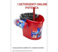 Vileda SuperMocio Sistema, Sistema Lavapavimenti, Set Con Strizzatore Torsion Po
