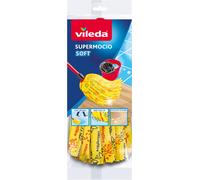 3pz VILEDA SUPERMOCIO SOFT Fiocco super assorbente + 3 Manici in Acciaio 125cm