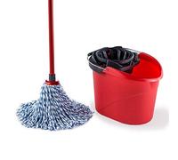 Vileda SuperSistema Lavapavimenti - Set di Sistema Lavapavimenti e secchio in microfibra e cotone