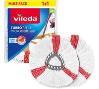 Set da 2 Vileda fiocco mocio ricambio adatto ai sistemi Turbo e Turbo SmarTurbo