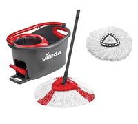 Vileda Turbo EasyWring & Clean Komplettset + Classic Ersatzkopf Box, Rosso/Nero/Bianco, Set
