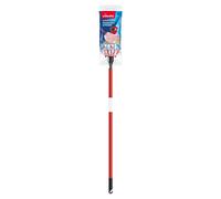 Vileda Wischmop SuperMocio Microfibre e Power System Mocio, Metallo, Rosso/Bi...