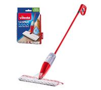 Vileda1.2 Spray Max Sistema Lavapavimenti con erogatore Spray, Con 2 panni in Microfibra riutilizzabili, Senza secchio, Per tutti i pavimenti, Sistema lavapavimenti sostenibile