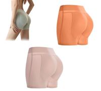 VILFO Latex False Buttocks Square Angle Underwear Womens Butt Lifter Padded Control Panties Hip Enhancer Shapewear Boyshort (s,01)