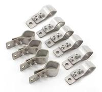Vilgftyiet 10 morsetti regolabili per tubi in acciaio inox SS304, kit di installazione per rete parasole, chiusure per rete parasole, diametro 16-26 mm