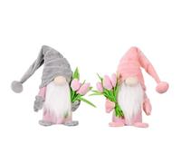 Vilgftyiet 2 statuine decorative in peluche a forma di gnomo, 37 cm, per le | Porta un affascinante tocco stagionale al tuo spazio abitativo con questo set di due gnomi decorativi fatti a mano da 37 cm.