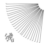 Vilgftyiet 261 mm 270 mm 287 mm in acciaio per raggi e nippli della bicicletta 24 pezzi per 27,5 pollici 26 pollici 29er MTB per bici compatibile con componenti di ciclismo di montagna e strada