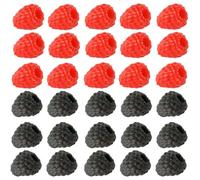 Vilgftyiet 30 bacche artificiali, decorazione di frutta finta | Le bacche di plastica realistiche portano colore e fascino realistici alle esposizioni della cucina e agli eventi della casa.