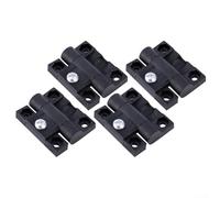 Vilgftyiet 4 cerniere di coppia regolabili in plastica per controllo della posizione per sportello dell'armadio, blocco buffer nero 4,5 x 3,5 cm, adatto per hardware Lovelysp