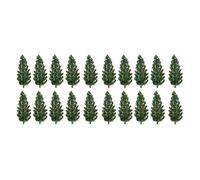 Vilgftyiet 50 alberi di pino modello 8 cm 1: Fogliame in miniatura in | Migliora i layout dei tuoi modellini ferroviari e diorama con cinquanta realistici pini in plastica verde da 80 mm