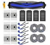 Vilgftyiet Accessori per aspirapolvere Roborock QV 35A/QV 35S/QR 798/QR 598, 21 pezzi, 1 spazzola principale, 4 salviette, 4 filtri, 6 sacchetti per la polvere, 6 spazzole laterali. per accessori