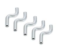 Vilgftyiet Accessori per tosaerba, 5 pezzi, coperture terminali per cavi tipo Z, 24 x 2 mm, tappi in metallo per cavi dell'acceleratore e tappi per cavi, argento