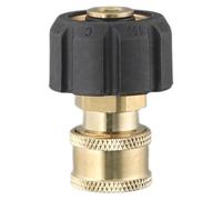 Vilgftyiet Adattatore connettore rapido per idropulitrice, M22 maschio a 1/4" Quick Connect femmina, ottone e plastica, pressione massima di esercizio 5000 PSI