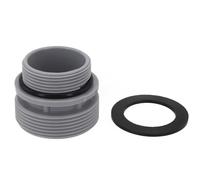 Vilgftyiet Adattatore filtro corto e lungo di ricambio con guarnizione 4K8001 per pompa piscina Intex 58254, grigio