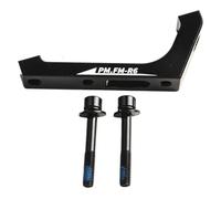 Vilgftyiet Adattatore per freno a disco per bici da strada, staffa convertitore FM a PM in lega di alluminio con foro di montaggio pinza da 74 mm, compatibile con rotori da 140 mm/160 mm, nero