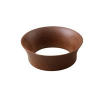 Vilgftyiet Anello dosatore per caffè in legno di alta qualità, 53 mm, con magnete, imbuto stabile per portafiltro (58 mm)
