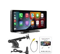 Vilgftyiet Autoradio da 10,3 pollici con wireless e per proiezione automatica dello specchio, radio FM, Bluetooth 5.0, display HD IPS, supporto telecamera di retromarcia, per smartphone compatibili an