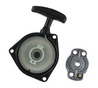 Vilgftyiet Avviamento a strappo e assemblaggio di pedane per decespugliatore, compatibile con motore a 2 tempi, costruzione in lega e plastica, distanza tra i fori di montaggio di 70 mm