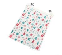 Vilgftyiet Borsa per pane in cera d'api biologica di alta qualità, con cerniera a L, riutilizzabile, in cotone e lino, per pasta madre, baguette, pagnotte, organizer da cucina (43 x 33 cm) (D)
