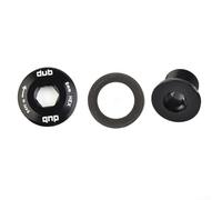Vilgftyiet Bullone autoestraente per pedivella M18-M30 per SRAM per sistema DUB, vite di fissaggio per guarnitura bicicletta in lega di alluminio nera per riparazione e manutenzione ciclismo