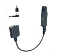 Vilgftyiet Cavo adattatore per walkie talkie a 2 pin a tipo K per Baofeng UV-9R Plus, UV-5S, GT-3WP, audio da 30 cm per microfono altoparlante, plastica