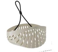 Vilgftyiet Cestino di scarico per lavello da cucina a forma di guscio sottile, con corda e ventosa da appendere, per organizzare la spugna e asciugatura rapida in cucina