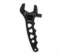 Vilgftyiet Chiave regolabile con impugnatura ergonomica per applicazioni di raccordo del tubo, strumento compatto in alluminio leggero per una presa multi-dimensionale sicura sui raccordi (nero)