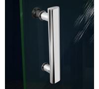 Vilgftyiet CKB - Maniglia per porta della doccia in vetro da 20,3 cm, in acciaio inox, resistente, maniglia di ricambio per porte della doccia senza telaio, foro centrale da 220 mm (202)
