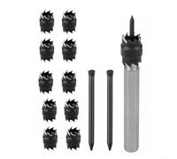 Vilgftyiet Confezione da 13 lame HSS a doppia faccia da 3/8 pollici con perno centrale caricato a molla per una separazione precisa del pannello in riparazione di carrozzeria automobilistica taglio