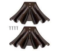 Vilgftyiet Confezione da 2 deviatori per grondaia per pluviali 3 x 4 e 2 x 3, deflettore per acqua piovana in plastica nera per prevenire l'erosione del suolo e proteggere le fondamenta, installazione