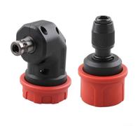 Vilgftyiet Confezione da 2 mandrini per trapano a sgancio rapido per punte esagonali da 6,35 mm, adattatore di conversione per trapano elettrico con struttura in metallo in plastica, compatibile con