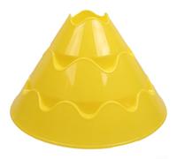 Vilgftyiet Confezione da 4 coni a disco multicolore, grandi marcatori da calcio per l'educazione fisica, attrezzatura per allenamento di velocità, 25 x 15 cm (giallo)