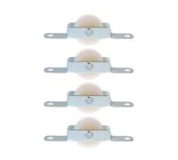 Vilgftyiet Confezione da 4 staffe per puleggia in corda per ombrellone, struttura in acciaio e ABS, per parti di ricambio per ombrelloni da patio e rulli per porte