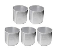 Vilgftyiet Confezione da 5 coperture isolanti termiche per vasi da fiori per piante da esterno, in pellicola di alluminio traspirante, protezione solare, color argento, rimovibili e pieghevoli, per