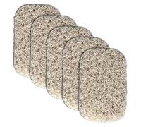 Vilgftyiet Confezione da 5 portasapone per sapone, ad asciugatura rapida, antiscivolo, in PVC, senza BPA, per doccia, bagno, lavello della cucina e vasca da bagno, bianco, grigio, beige