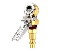 Vilgftyiet Connettore valvola pompa gonfiatore a sfera con blocco, 1/4 di pollice FNPT a MNPT Quick Connect, ugello di gonfiaggio pneumatici in ottone per compressori d'aria, camion, camper