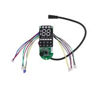 Vilgftyiet Controller per cruscotto wireless compatibile per Xiaomi 5 E-Scooter, circuito con display trasparente con indicatore della batteria, materiale ABS facile da montare, unità bianca (A)