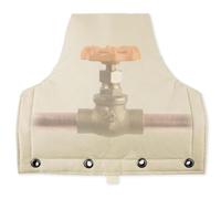 Vilgftyiet Copertura isolata per impianti idraulici esterni, custodia in tessuto Oxford per valvola di riduzione della pressione, valvola a spruzzo e protezione pompa per pozzi d'acqua, marrone