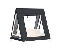 Vilgftyiet Copertura per dondolo da esterno, protezione per mobili da giardino, con finestre arrotolabili, in tessuto Oxford 210D, impermeabile, per altalena con telaio ad A, 183 x 140 x 167 cm